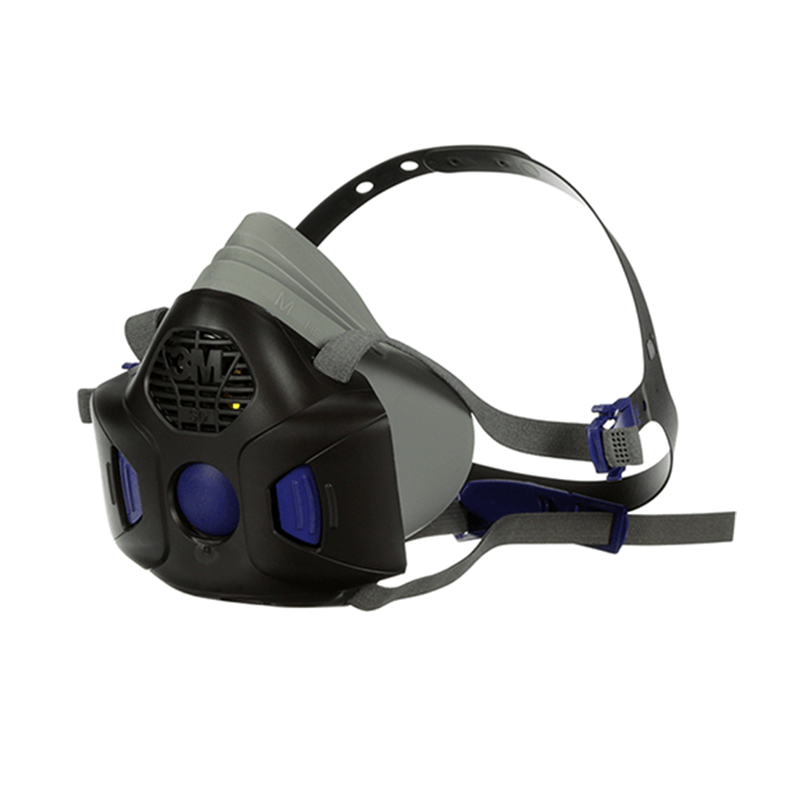 3M HF-801SD硅膠半面罩帶揚(yáng)聲器振動(dòng)膜防毒面具Secure Click小號(hào)面罩