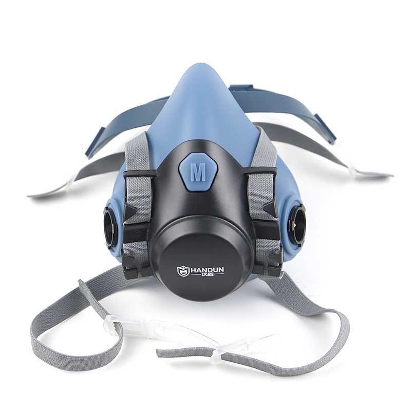 漢盾HD-FB7702硅膠雙濾盒半面罩防毒面具