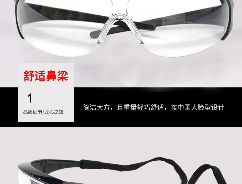 Honeywell霍尼韋爾1002781M100經(jīng)典款防霧防刮擦防護(hù)眼鏡圖片5