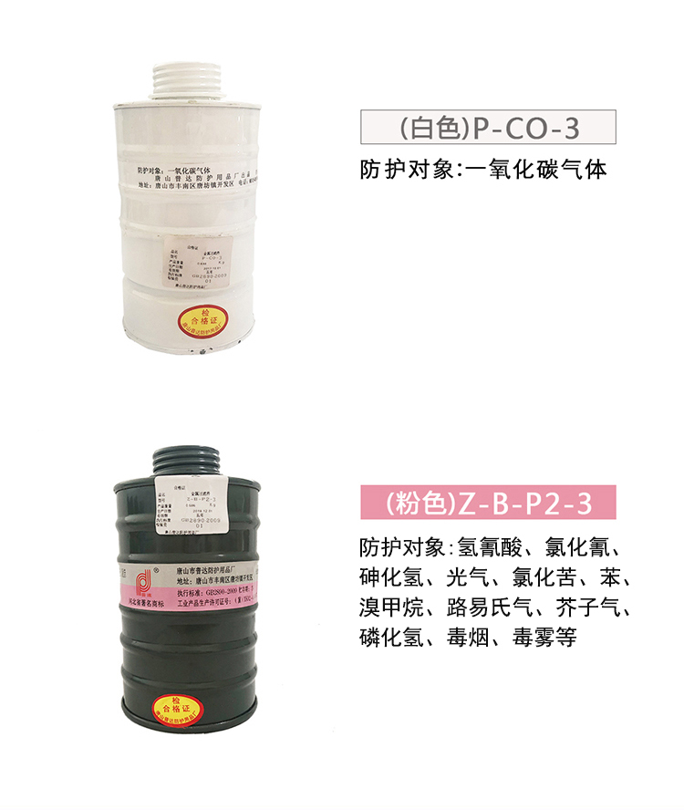 普達(dá)P-CO-3 5號濾毒罐圖2