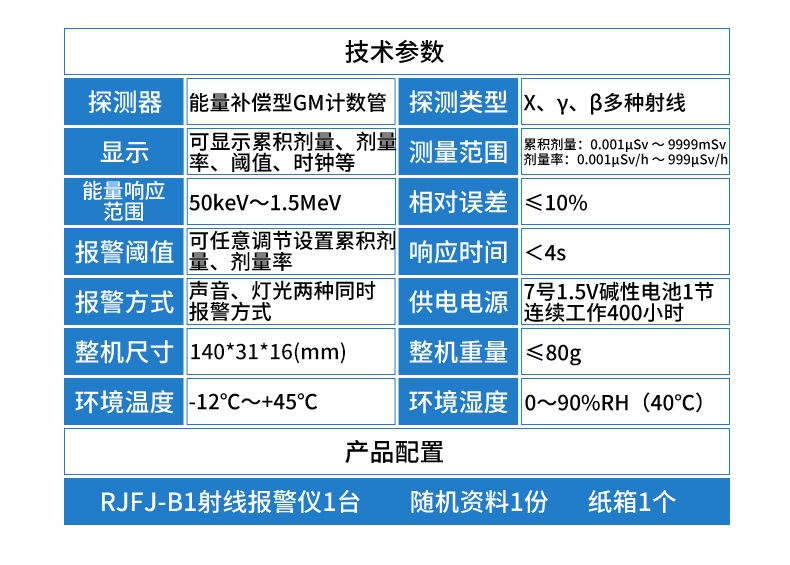 儒佳RJFJ-B1筆式個(gè)人輻射劑量報(bào)警儀5