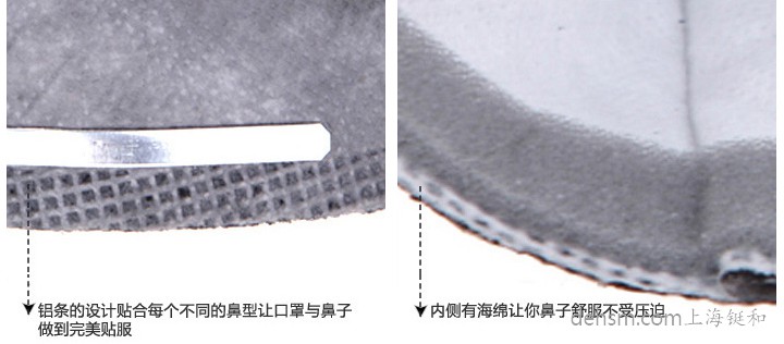 3M9042口罩鋁條設(shè)計(jì)，口罩內(nèi)側(cè)海綿設(shè)計(jì)
