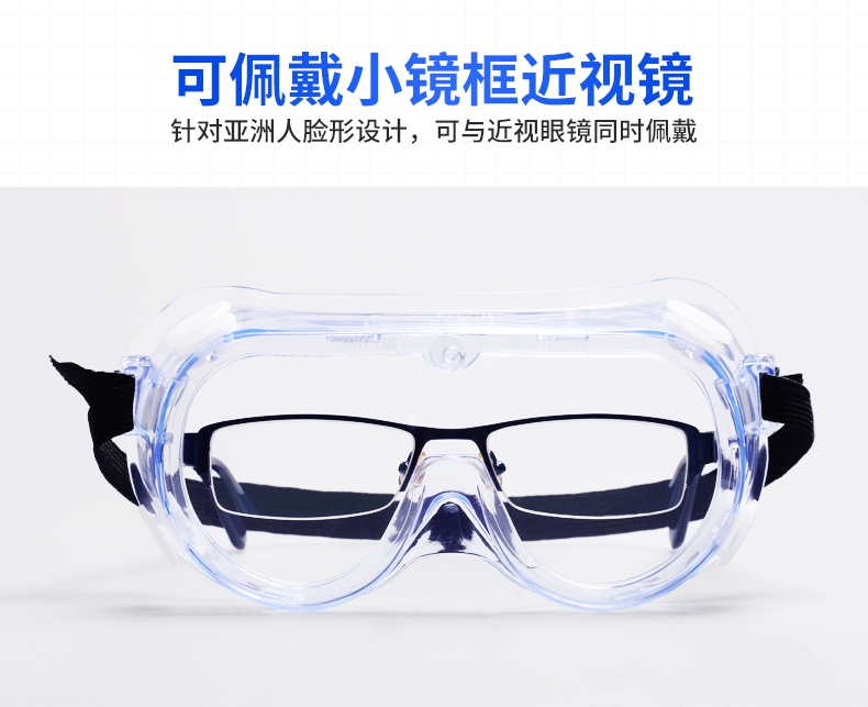 3M1621AF護(hù)目鏡可與近視眼鏡同時佩戴