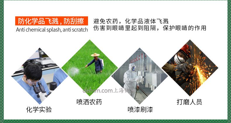 雷克蘭G1510護目鏡防化學品飛濺，防刮擦