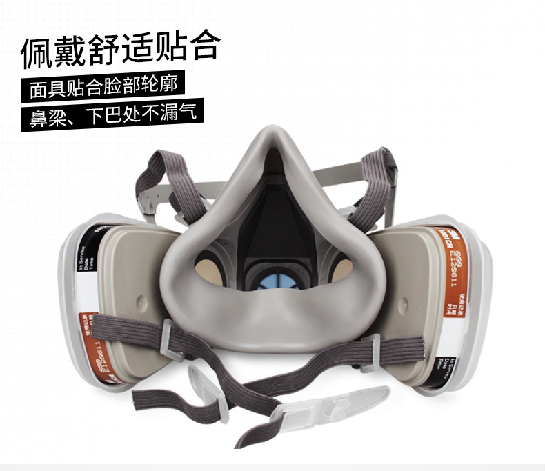 3M6200塵毒呼吸防護(hù)套裝圖片-反面