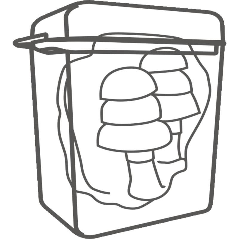 代爾塔103121帶線(xiàn)防噪音耳塞圖2