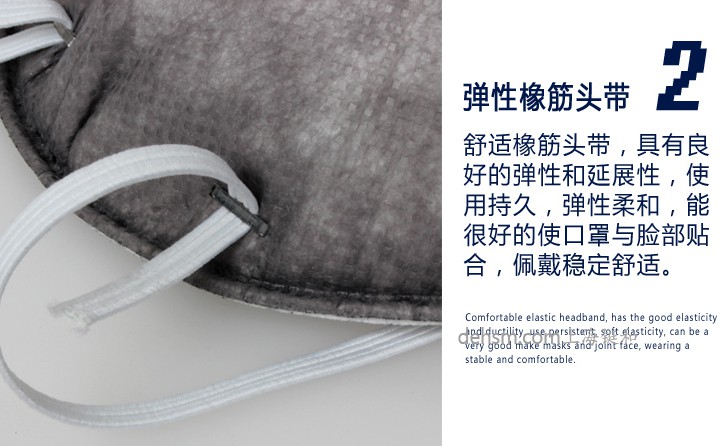 3M9913V口罩彈性橡筋頭帶，佩戴更加舒適